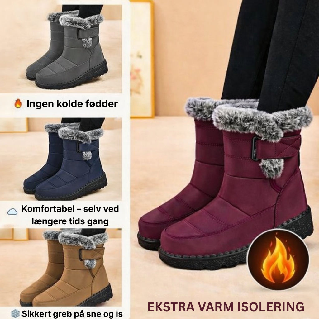 Vinterstøvler – Foret med Fleece, Skridsikre & Vandafvisende