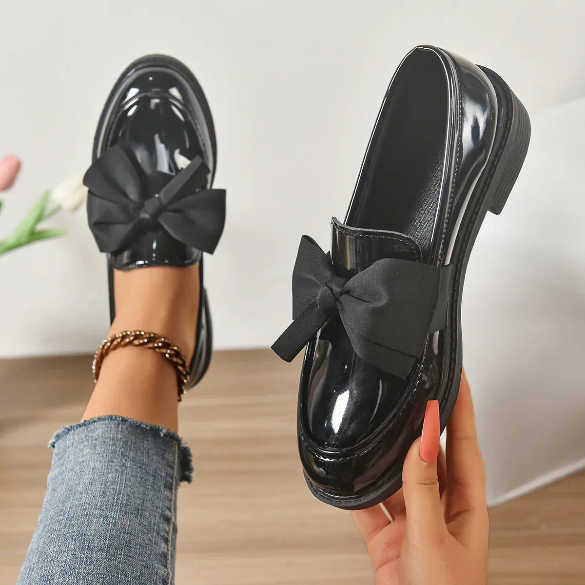 Lorella | Skridsikre slip-on sko med rund tå