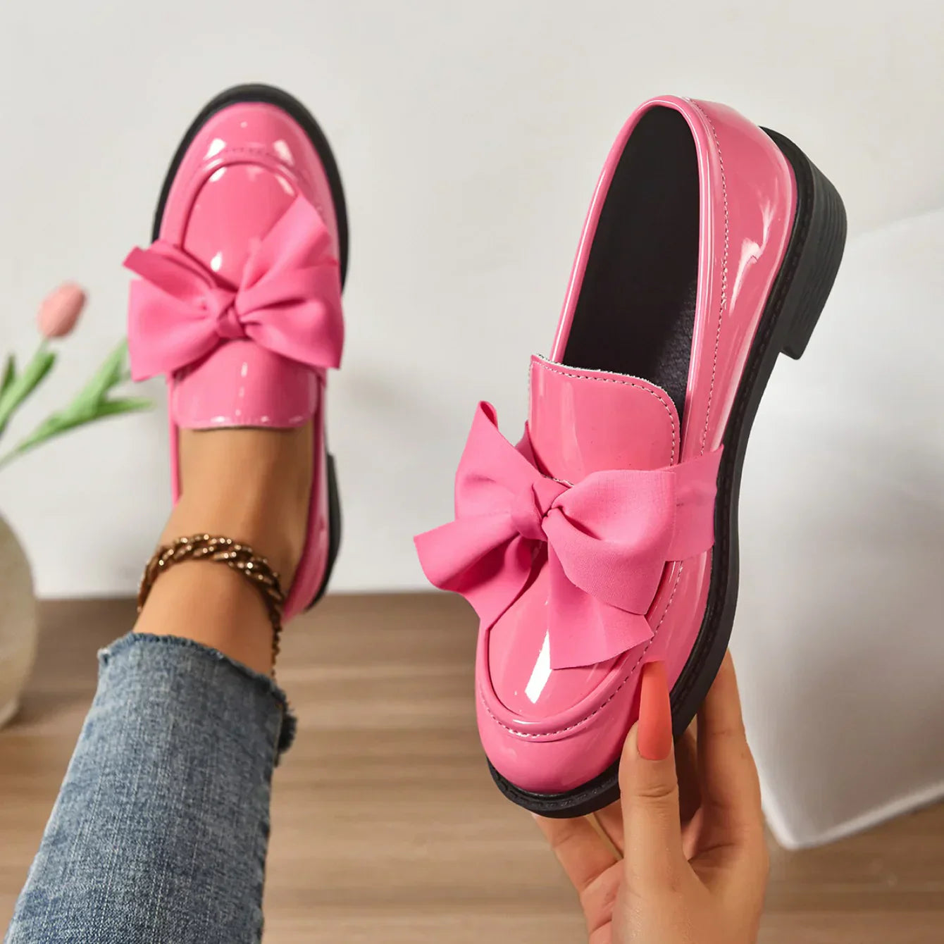 Lorella | Skridsikre slip-on sko med rund tå