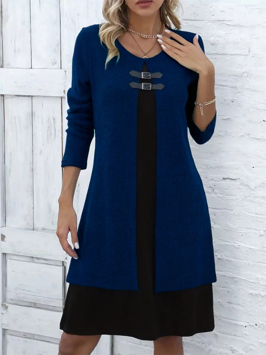 Amelia – A-linje kjole med lagdelt look