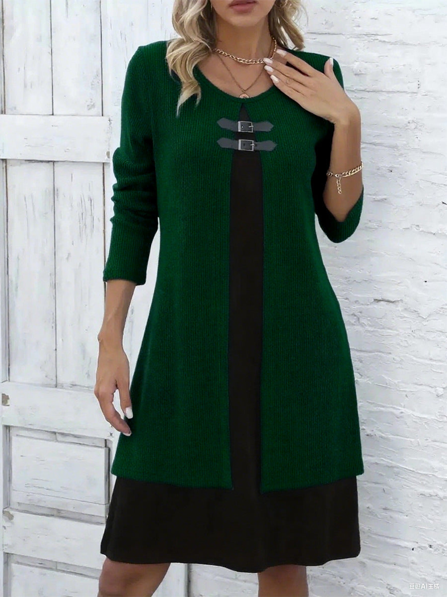 Amelia – A-linje kjole med lagdelt look