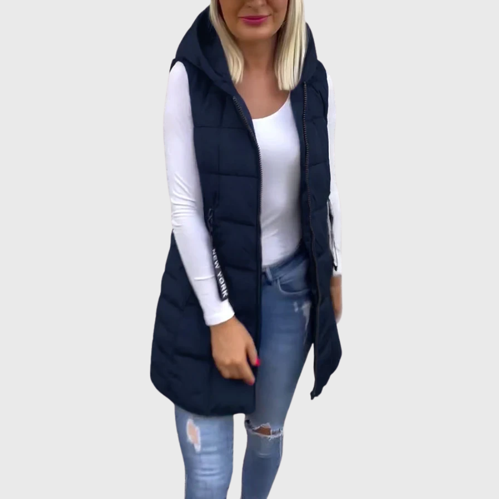 Johanna – Polstret Ærmeløs Frakke
