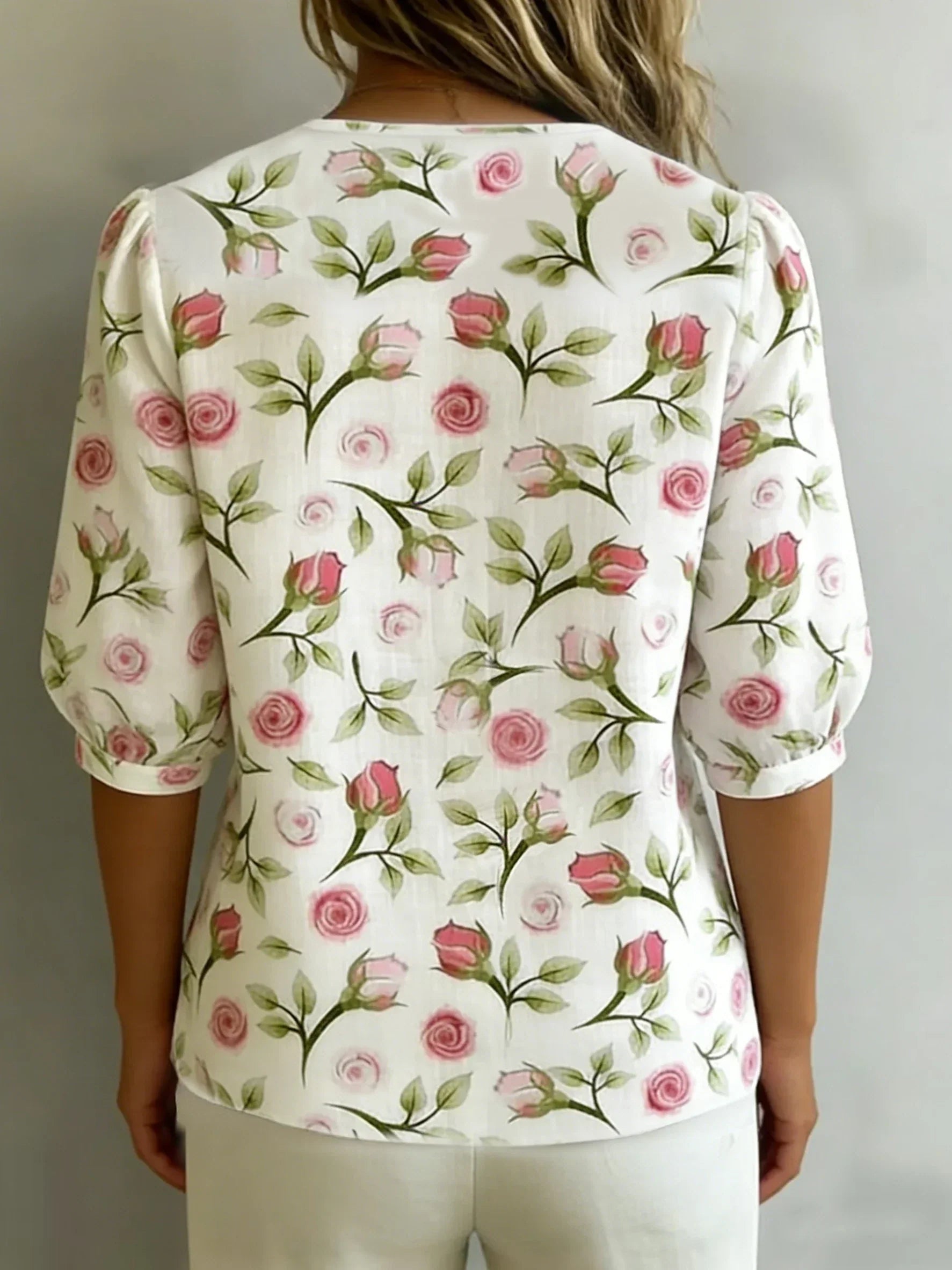 Elise - Blomstret bluse