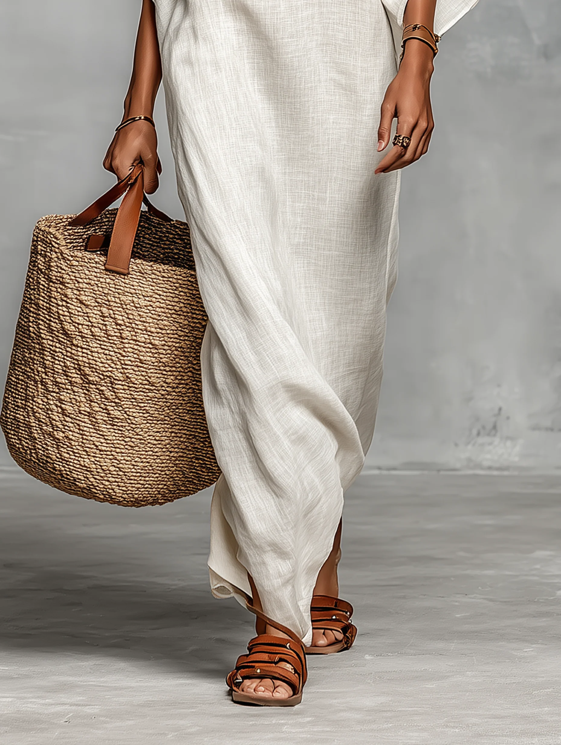 Aveline™ | Off-Shoulder Maxikjole med flagermusærmer