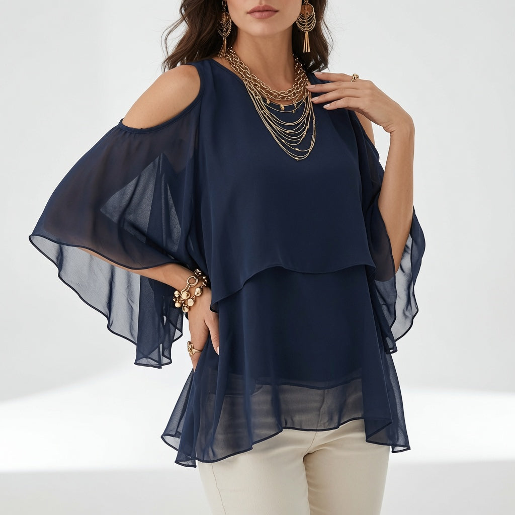 Élodora – Elegant tunika med åbne skuldre