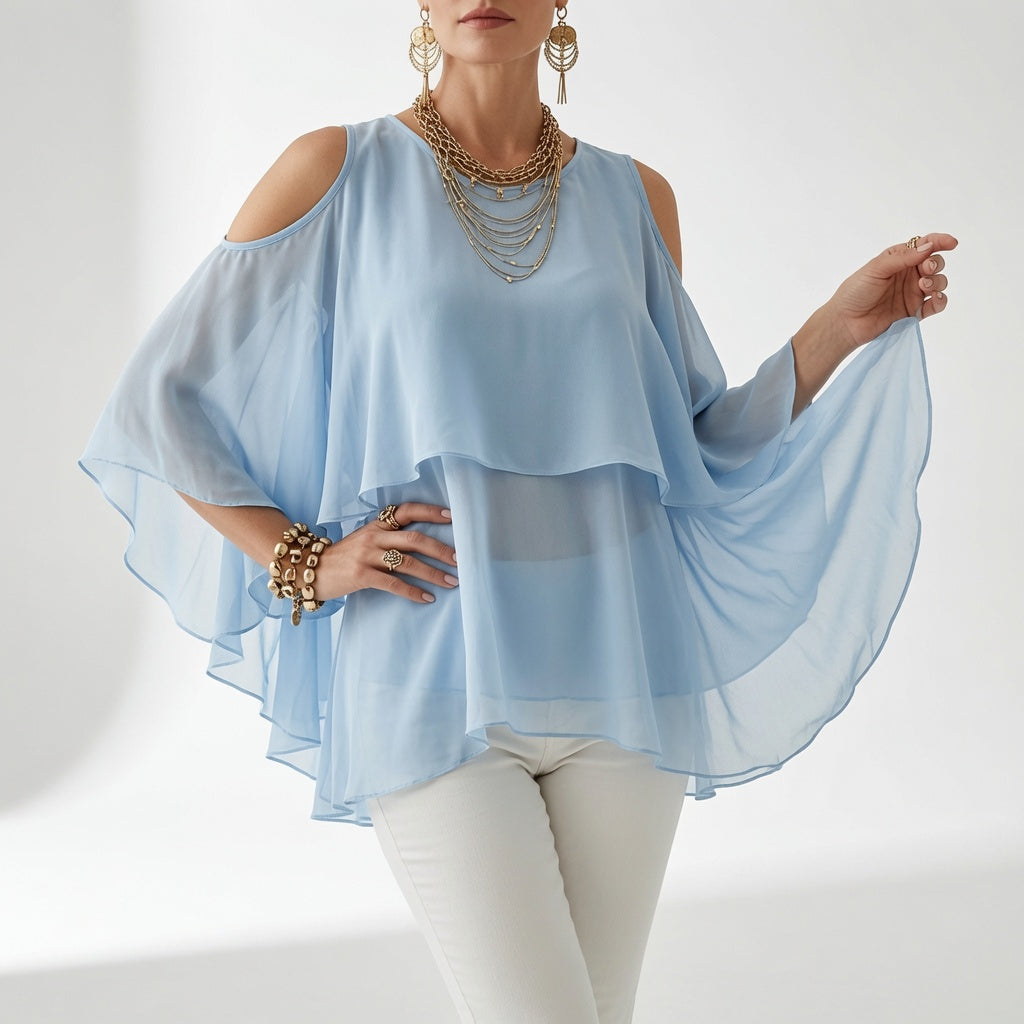 Élodora – Elegant tunika med åbne skuldre