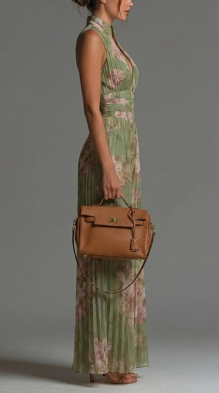 Rosalia – Blomstret jumpsuit med vidde ben