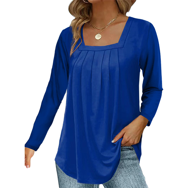 Clara – Elegant bluse med firkantet hals