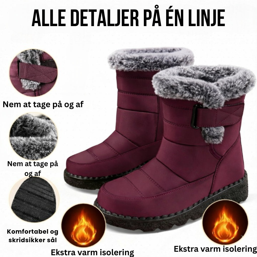 Vinterstøvler – Foret med Fleece, Skridsikre & Vandafvisende