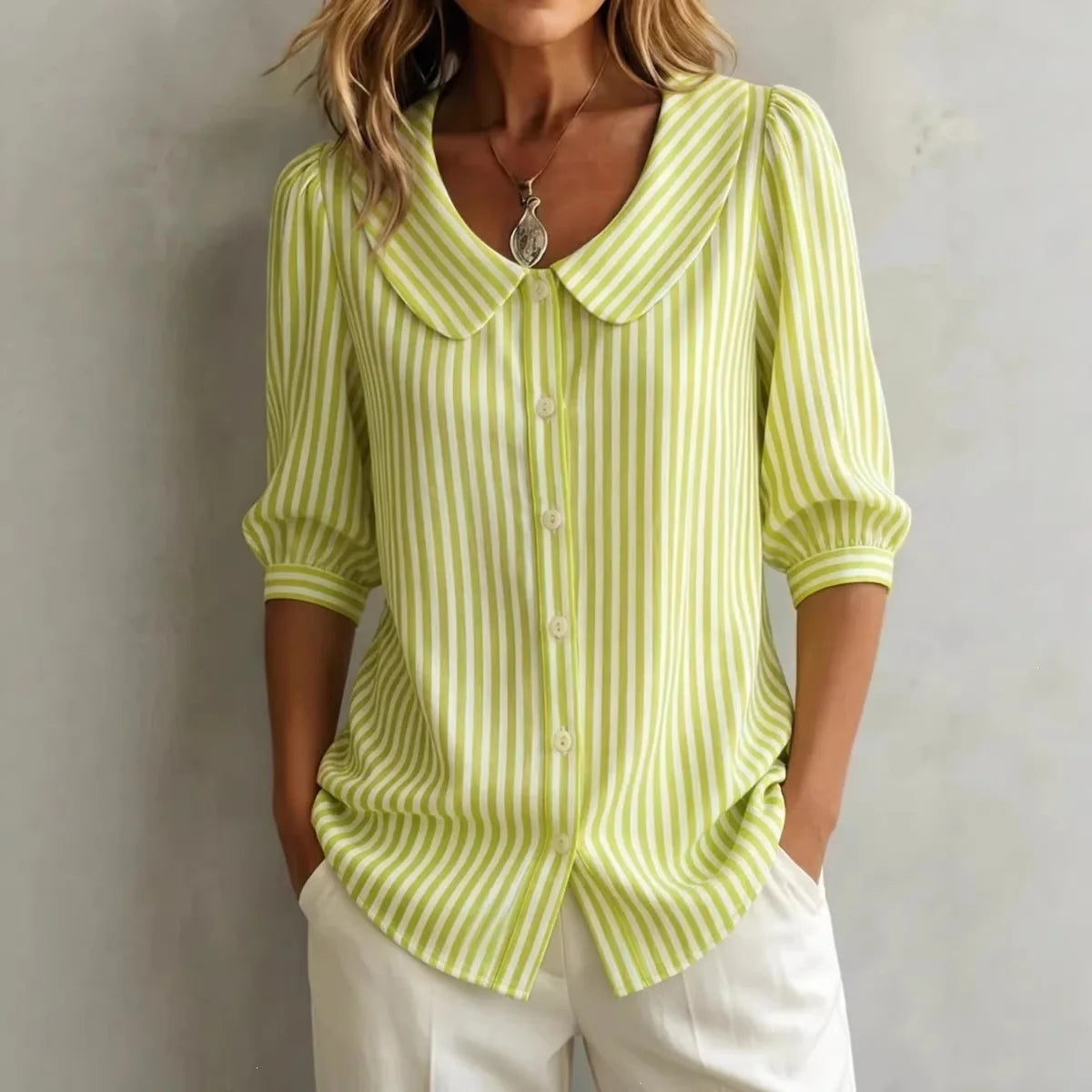Alice - Afslappet stribet bluse