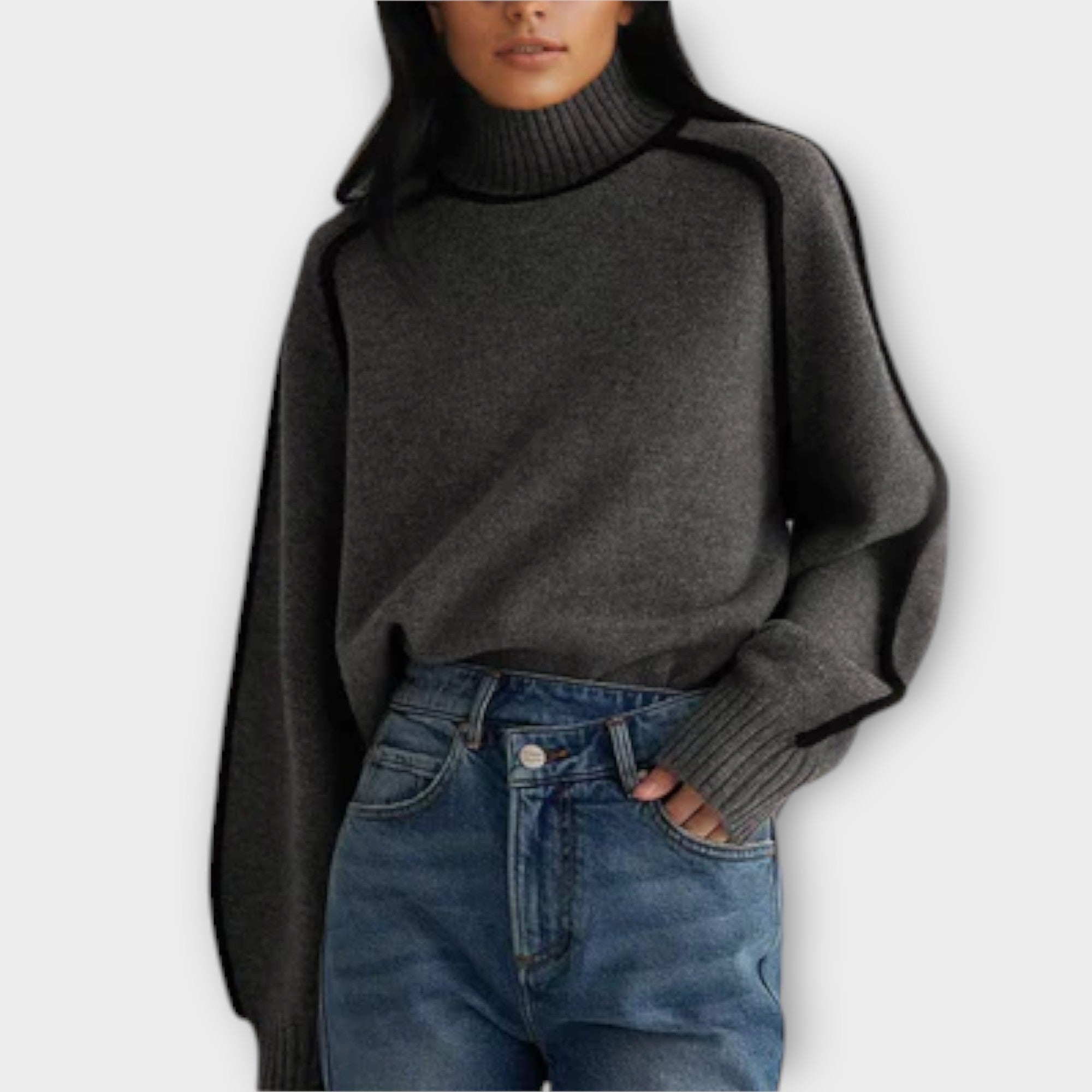 Mystica™ - Blød og elegant rullekrave sweater
