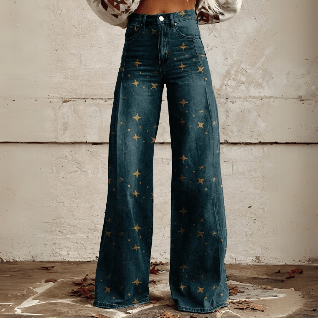 Simone™ - Bredbenede Jeans